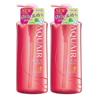 AQUAIR 阿葵亞 瞬耀護色洗髮精 控油, 染後護色 持久, 添加薄荷精萃, 600ml, 2瓶