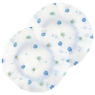 MOCODO 伴佳家 采花妍浴帽 可愛 彈性佳 高強耐用 成人版, 藍色, 2個