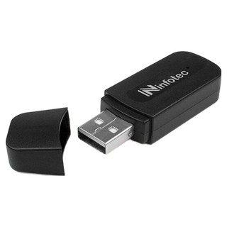 infotec 英富達 USB藍牙5.0 AUX音源接收器, V5.0+BLE, 8-10M工作距離, OO-50BD5, 1個