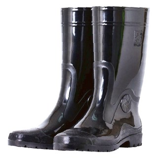 TAHSIN 達新牌 MIT勁帥雨鞋 中筒雨鞋 鞋底加強止滑, 120mm, 酷黑色, 1雙