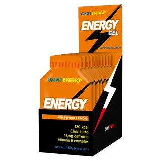 RED COW 紅牛 聰勁能量膠 柚香檸檬風味, 10包, 45g, 1盒