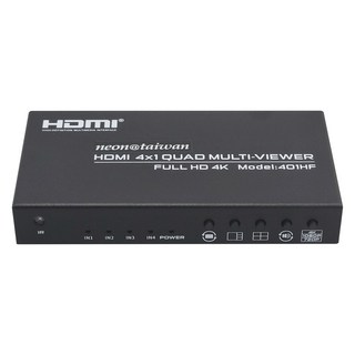Neon 台灣霓虹 4Kx2K HDMI四進一出畫面分割器 401HF, 1個