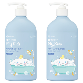 GREEN FINGER 綠手指 My Kids三麗鷗大耳狗喜拿孩童清爽沐浴露, 2瓶, 500ml