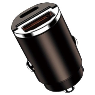 brucE 喬楀 1PD + 1USB 45W雙孔車用充電器 QC + PD BR-336357-GR 錆色, 1個, 2孔