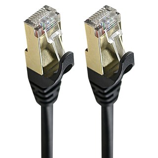 Cable 凱堡 CAT.7 SSTP超高速網路線, 3m, 黑色, 1條