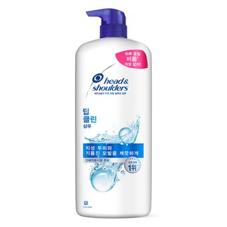 헤드앤숄더 두피 토탈 솔루션 샴푸 딥클린, 1.2L, 1개