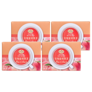 Magnet 曼寧 玫瑰蜜桃水果茶, 2g, 15包, 4盒