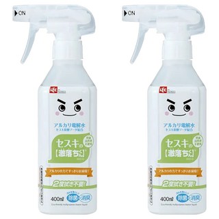 LEC 激落君 倍半碳酸鹼性電解水家用清潔劑, 400ml, 除菌消臭, 無需二次清潔劑, 2瓶