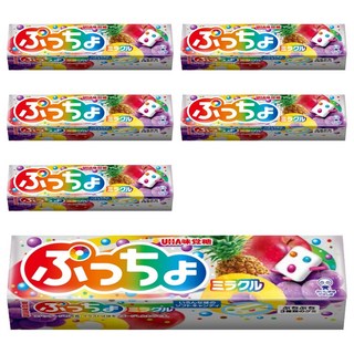 UHA 味覺糖 普超條糖 綜合水果味, 50g, 6條