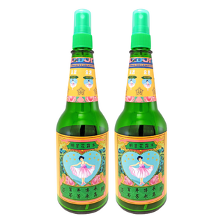 明星花露水 經典噴式磅裝 含高達70%食用級酒精, 310ml, 2瓶, 玫瑰 + 茉莉花