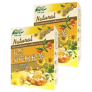 茂格生機 天然菊花枸杞茶, 6g, 8包, 2盒
