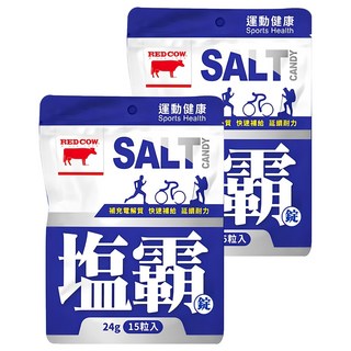 RED COW 紅牛 聰勁鹽霸錠, 24g 15顆入, 15顆, 1.6g, 2包