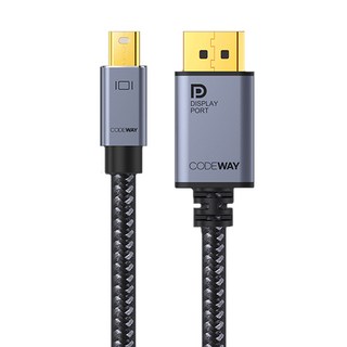 CODEWAY 4K 60Hz Mini-DP 1.2 公轉DP 1.2 公 轉接線, 1條, 1.5m