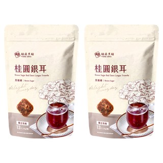 糖鼎 黑糖磚 桂圓銀耳, 30g, 13顆, 2包