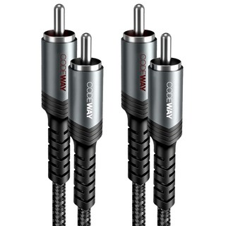 CODEWAY 2RCA 紅白音源線 1.5m, 單一商品, 黑色, 1條
