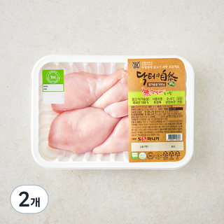 마니커 무항생제 인증 닭터의자연 닭가슴살 (냉장), 500g, 2개