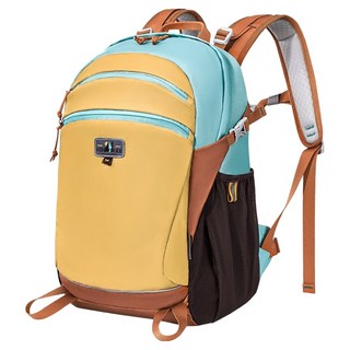 KOCOTREE 懸浮輕巧書包, 尺寸27*17*32cm, 適合5-8歲兒童, 小(M), 橙黃色