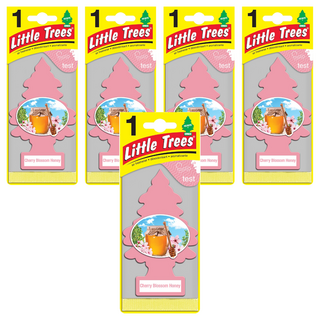 Little Trees 小樹香片 櫻花蜂蜜，清新持久，適用於車內、家庭和辦公室, 7g, 5片