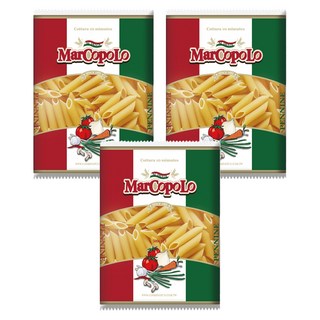 MarCopoLo 馬可波羅 筆尖麵 杜蘭小麥粉, 500g, 3包