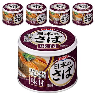 HOKO 寶幸 鯖魚罐 味付醬油, 日本產鯖魚, 190g, 5罐