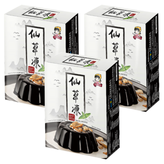 SIGNWIN 三得冠 仙草凍粉, 簡單製作香Q果凍，冬天也可以做成燒仙草, 60g, 3盒