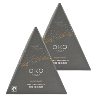 OKO 生態綠 單品即沖咖啡 秘魯禪茶瑪悠 100% 阿拉比卡咖啡豆 公平貿易 台灣製造, 2.5g, 8包, 2盒