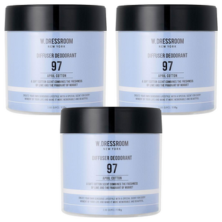 W.DRESSROOM 室內芳香劑 110g 衣物/空間除臭, No.97 April Cotton, 3罐