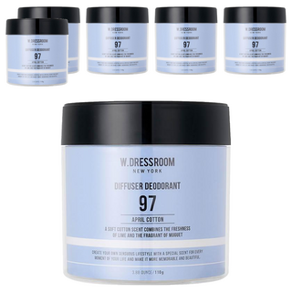 W.DRESSROOM 室內芳香劑 110g 衣物/空間除臭, No.97 April Cotton, 6罐