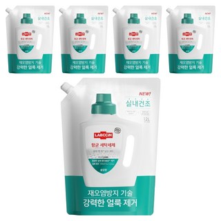 랩신 항균 세탁세제 솔잎향 리필, 1.2L, 5개