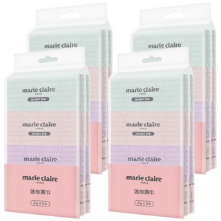 美麗佳人marie claire 迷你濕巾 隨身攜帶方便, 8包, 4袋
