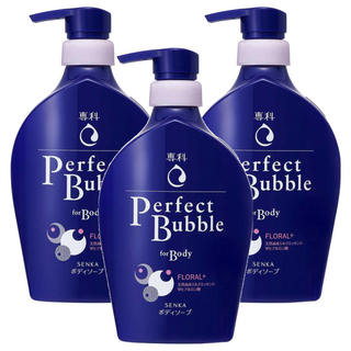 SENKA 專科 超微米完美泡泡沐浴乳 清新花香, 500ml, 3瓶