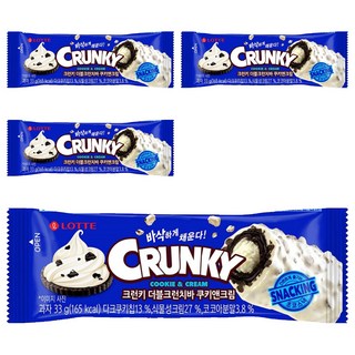 LOTTE 樂天 酥脆香草夾心巧克力棒, 33g, 4條