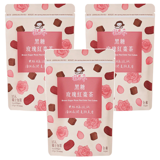 Medolly 蜜思朵 黑糖玫瑰紅棗茶, 17g, 15包, 3袋