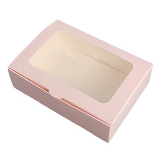 천운패키지 6구 칼라창 포장박스, 핑크, 50개