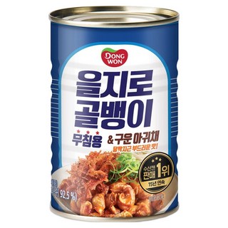 Dongwon 東遠 乙支路螺肉&烤鮟鱇魚絲罐頭, 1罐, 300g