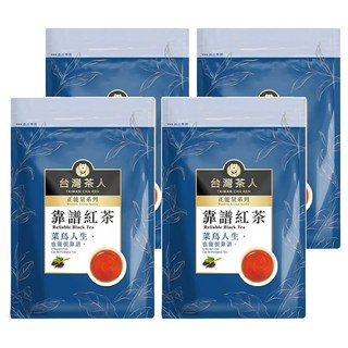 台灣茶人 正能量系列 靠譜紅茶 新鮮原片茶葉切碎製成, 2g, 25包, 4袋