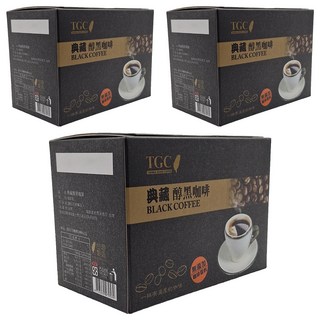 TGC 古坑咖啡 典藏醇黑咖啡，無添加咖啡香料, 2.6g, 14包, 3盒