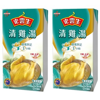 史雲生 湯底 清雞湯 靚雞熬足3小時 無添加 無激素 無防腐劑, 500ml, 2盒