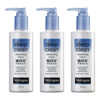 Neutrogena 台灣公司貨 深層卸妝乳, 200ml, 3瓶