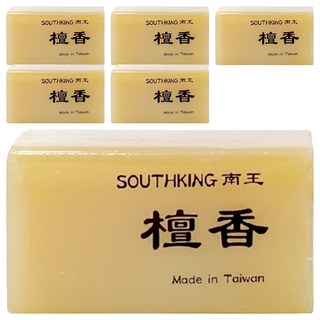 LANOWN 南王 沐浴皂 (天然植物油配方 溫和潔淨 檀香香氛), 6個, 100g