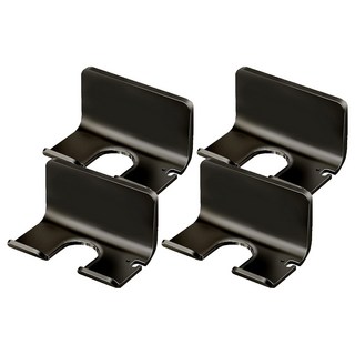 FAmILyLIFE 生活 簡約風航太鋁免打孔吹風機收納架 免釘膠款 A-229-BK, 極簡黑, 4個