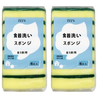 Master Clean 潔屋選物 多用途菜瓜布海綿 11 x 7 x 3cm, 6片, 2包