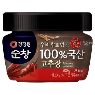 Chungjungone Sunchang 100% 韓國大米製成的國產紅辣椒醬, 500g, 1盒