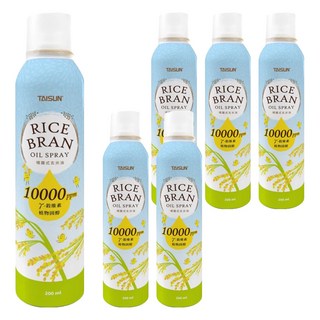 TAISUN 泰山 噴霧式玄米油 (200ml/瓶) 輕巧噴霧 健康烹調好幫手, 6瓶
