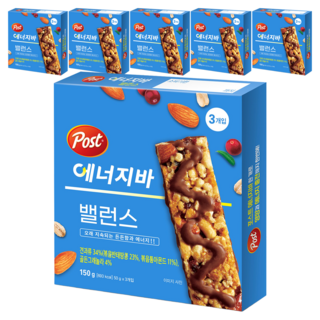포스트 에너지바 밸런스 3p, 150g, 6개