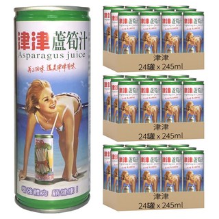 津津 蘆筍汁, 245ml, 72罐