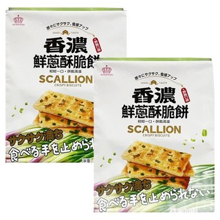 日日旺 鮮蔥酥脆餅 2包 360g 可口 蔥香濃郁