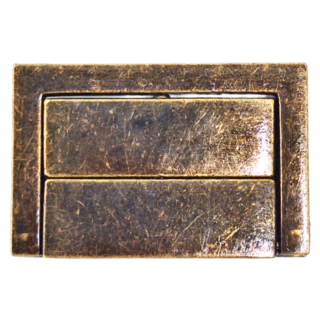 木百貨 前扣 青古銅 含螺絲, 1包