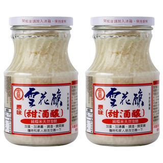 金蘭 雪花釀, 獨家培育麴種 保留圓糯米香氣, 純糯米天然發酵, 500g, 2罐