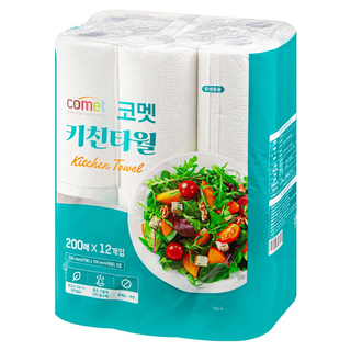 comet 廚房紙巾 200張, 1包, 12捲
